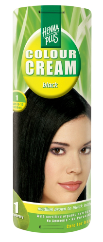 Colour Cream looduslik poolpüsivärv, Must 1