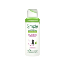 Aerosooldeodorant Simple Invisible vanilli-virsiku
