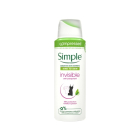Aerosooldeodorant Simple Invisible vanilli-virsiku